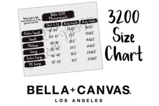 Bella Canvas 3200 Size Chart: A Designer’s Guide to Fit and Application