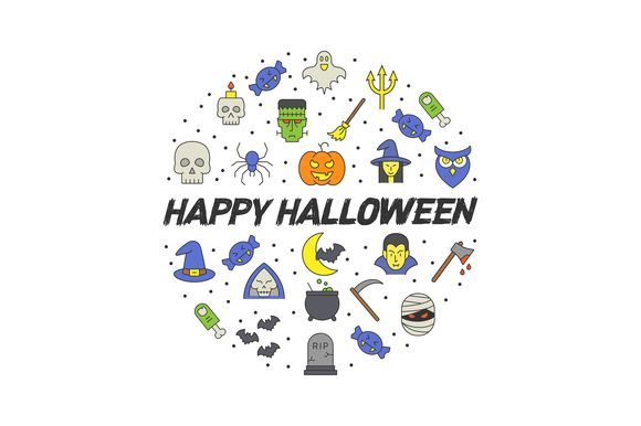 Halloween Circle Infographics: A Unique Visual Tool for Holiday-Themed Design