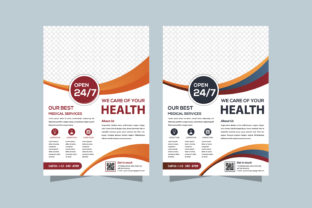 Medical Gradient Flyer Orange: A Modern Design Template for Professional Use