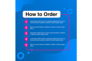 Template Illustration How to Order: A Modern Design for Seamless Branding
